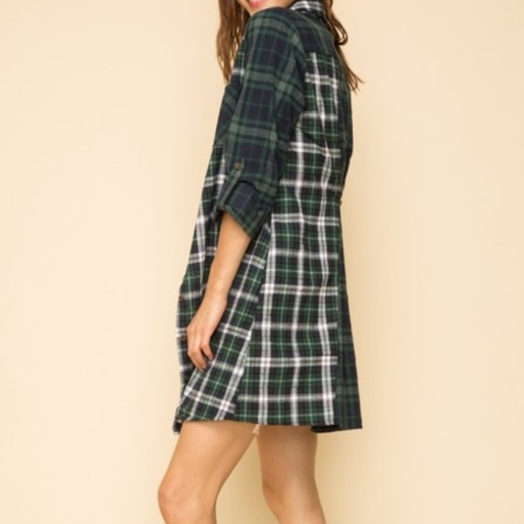 Flannel Shirt Dress - Picture 5 of 8